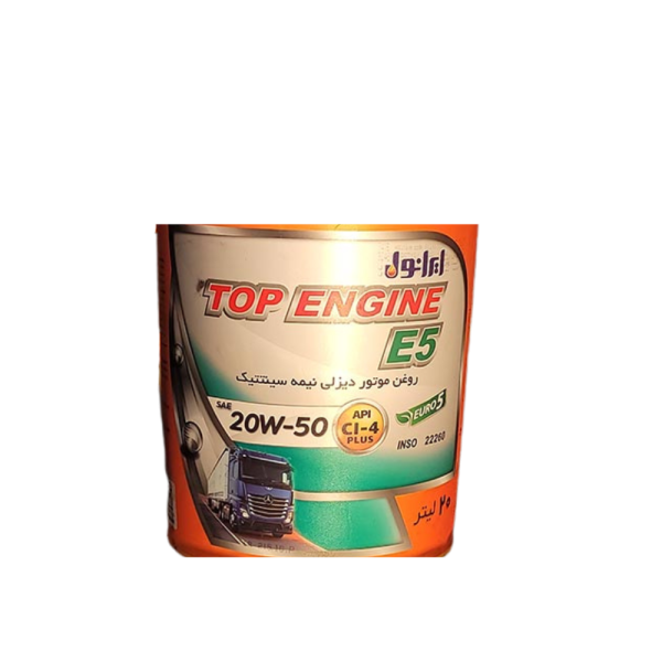 روغن موتور دیزلی ایرانول TOP ENGINE E5 بیست لیتری | مناسب موتورهای EURO 5 - Image 2